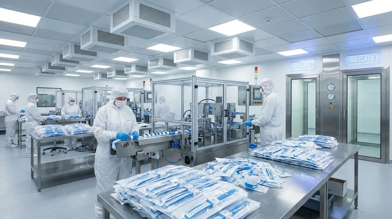 Medical device manufacturing clean room